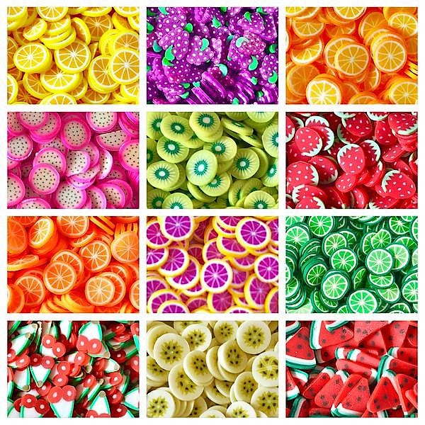 111585 Fruit Fimo Cane Slices